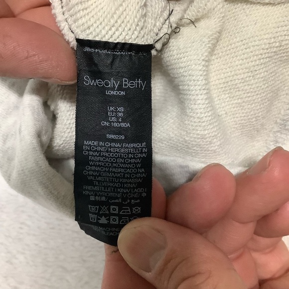 Sweaty Betty Crewneck Sweatshirt Sz 4 Heather Grey - Picture 4 of 8